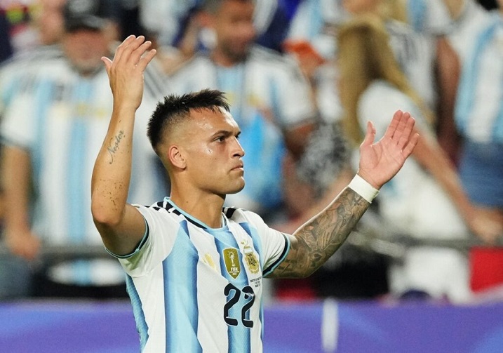 Lautaro Martínez gjorde Argentinas andra mål i VM 2026